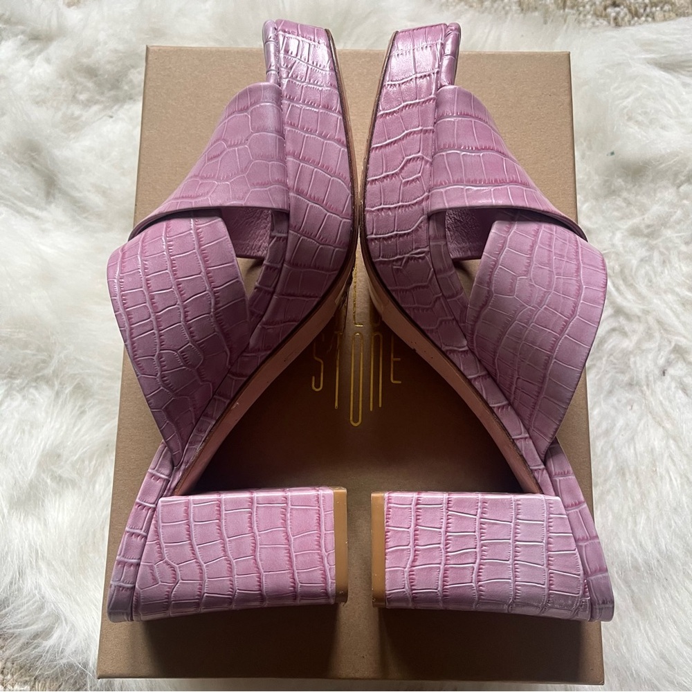 Charlotte Stone Lilac Sylvia Shoes - Picture 5 of 7